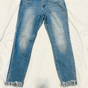Old Navy, Size 12, Mid Rise, Frill bottom Jeans